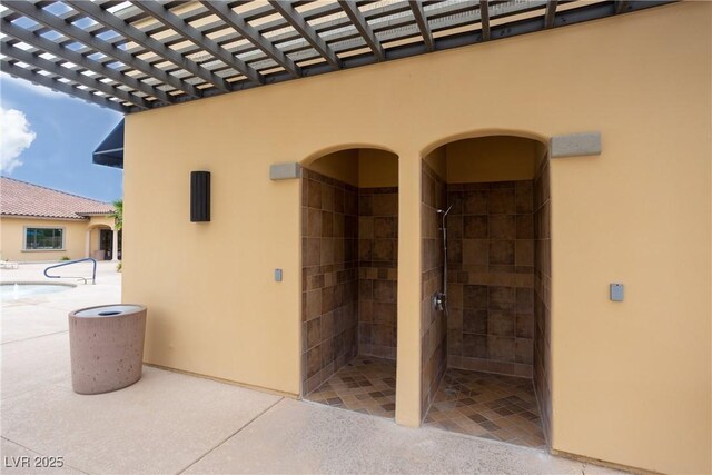 5224 E San Palo Dr, Pahrump, NV 89061 - entrance to property with stucco siding