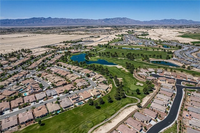 5224 E San Palo Dr, Pahrump, NV 89061 - bird's eye view with a water and mountain view, golf course view, and a residential view