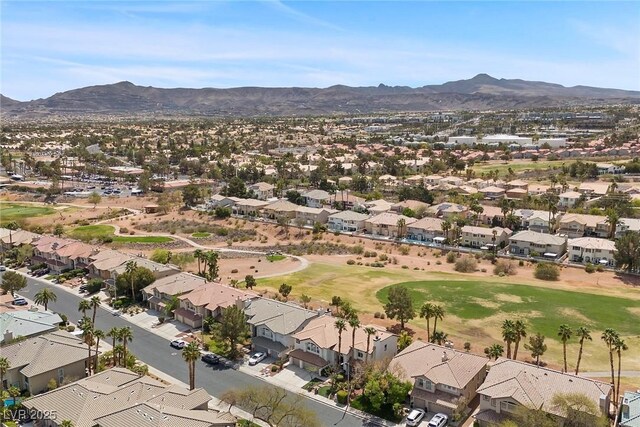 2445 Ping Dr, Henderson, NV 89074 - aerial view with a residential view and a mountain view