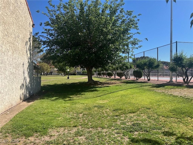 2541 Love St, Las Vegas, NV 89121 - view of yard with a tennis court