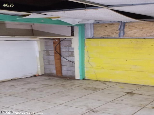 1550 Murry St, Ely, NV 89301 - unfinished below grade area with tile patterned flooring