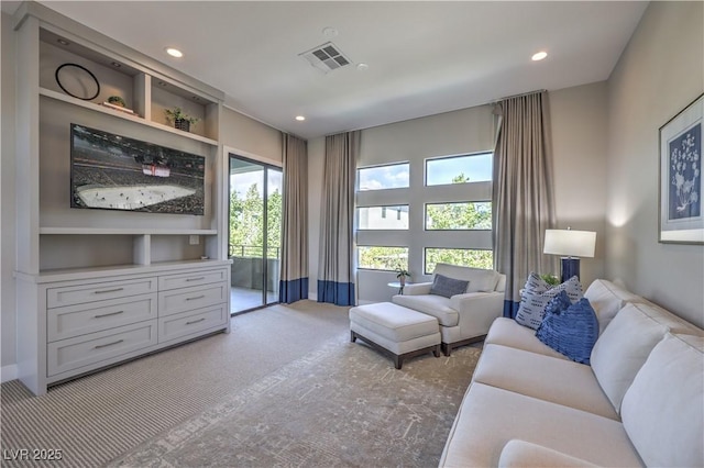 10 Sugarberry Ln, Las Vegas, NV 89135 - carpeted living area featuring recessed lighting