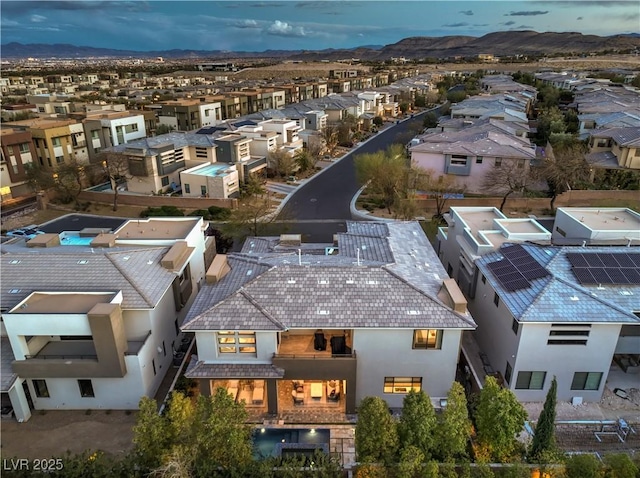 10 Sugarberry Ln, Las Vegas, NV 89135 - aerial view of residential area with a mountain backdrop