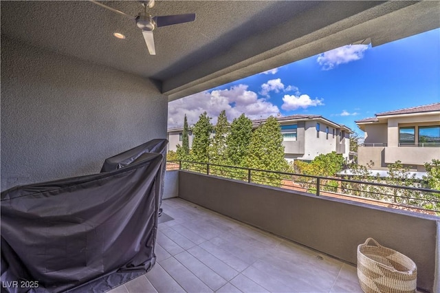 10 Sugarberry Ln, Las Vegas, NV 89135 - balcony with ceiling fan