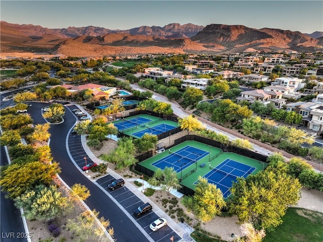 10 Sugarberry Ln, Las Vegas, NV 89135 - aerial perspective of suburban area featuring a mountainous background