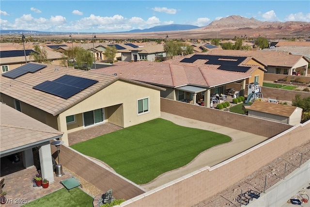 732 Rosewater Dr, Henderson, NV 89011 - aerial perspective of suburban area with a mountainous background