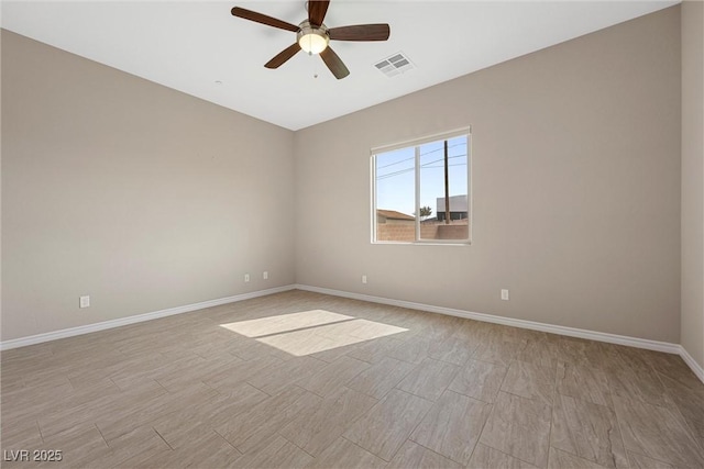 732 Rosewater Dr, Henderson, NV 89011 - unfurnished room featuring a ceiling fan, baseboards, and light wood-style flooring