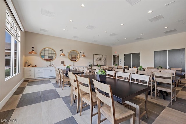 732 Rosewater Dr, Henderson, NV 89011 - dining space featuring recessed lighting and baseboards