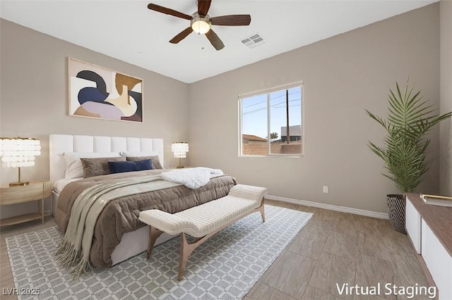 732 Rosewater Dr, Henderson, NV 89011 - bedroom with baseboards and ceiling fan