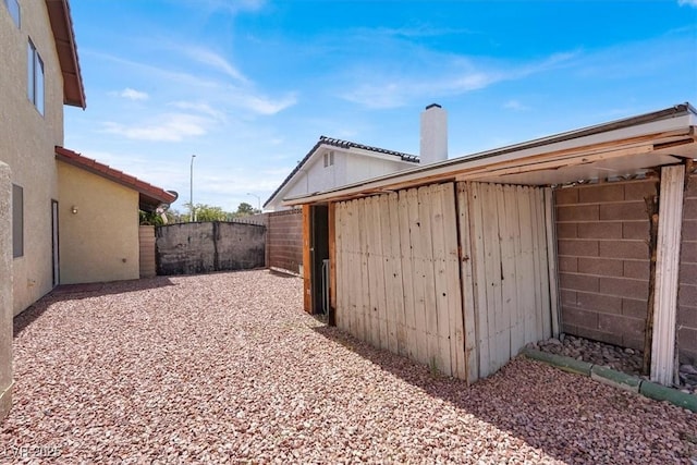exterior space with fence