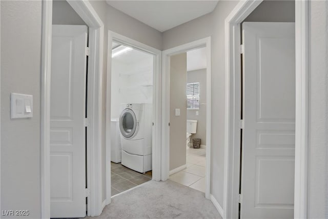 651 Penshaw Bridge Ave, Las Vegas, NV 89178 - laundry room featuring light tile patterned floors and washer / clothes dryer
