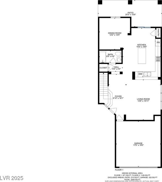 651 Penshaw Bridge Ave, Las Vegas, NV 89178 - view of floor plan / room layout