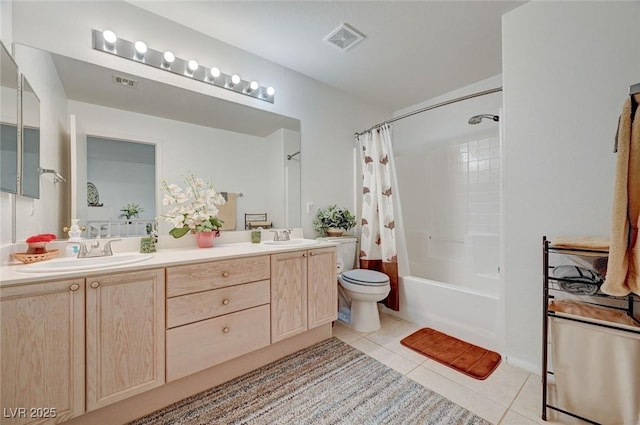 775 Wigan Pier Dr, Henderson, NV 89002 - bathroom with visible vents, a sink, and tile patterned floors