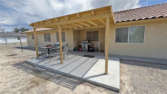 view of patio / terrace with area for grilling