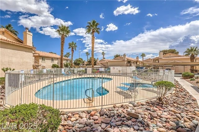 pool with fence
