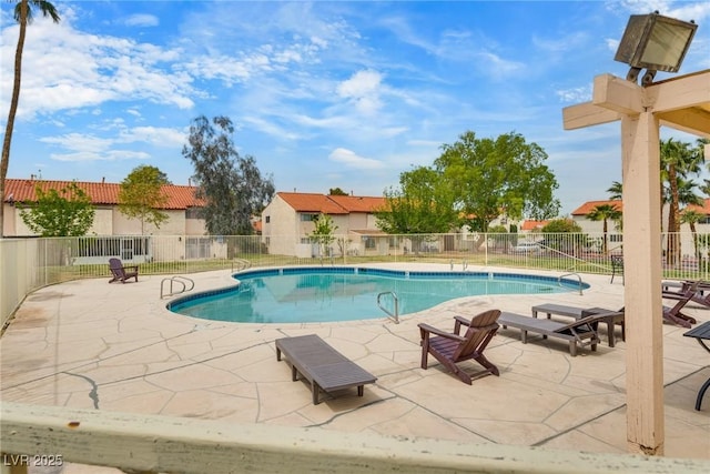 3350 Duece St, Las Vegas, NV 89121 - view of pool featuring a fenced in pool, a patio area, and fence