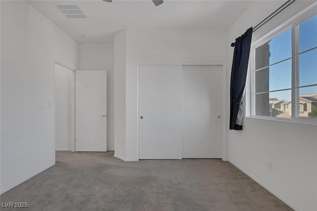 5589 Pico Ferrera Ct, Las Vegas, NV 89113 - carpeted empty room with a ceiling fan and visible vents