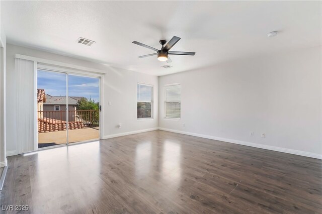 5940 Tamarack Lodge Ln, North Las Vegas, NV 89081 - unfurnished room featuring baseboards, a ceiling fan, and visible vents