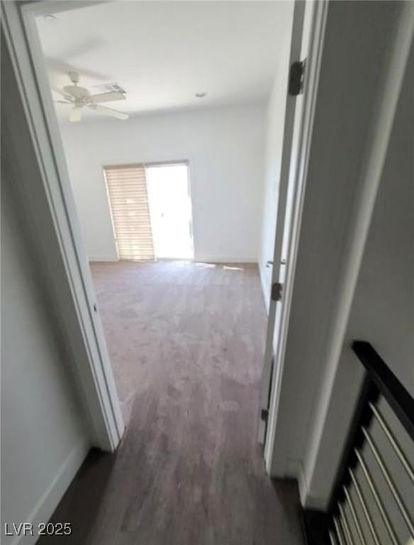hallway with baseboards