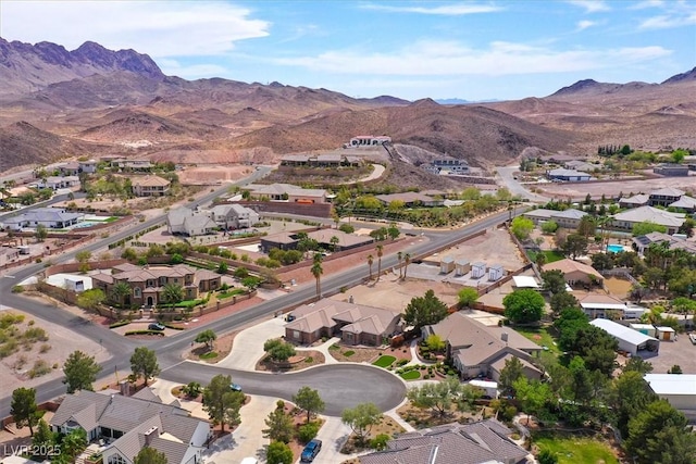 631 Lomprey Ave, Henderson, NV 89002 - birds eye view of property featuring a mountain view and a residential view