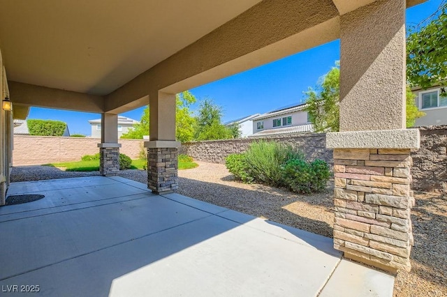 3908 Specula Wing Dr, North Las Vegas, NV 89084 - fenced backyard featuring a patio area