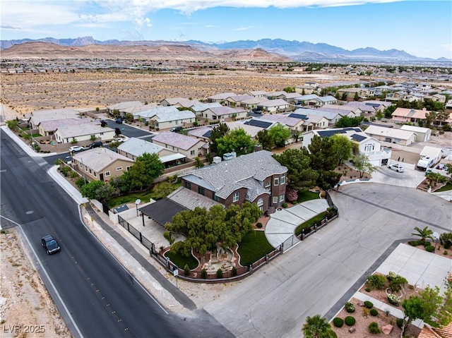 8690 W Ford Ave, Las Vegas, NV 89148 - aerial perspective of suburban area featuring a mountainous background
