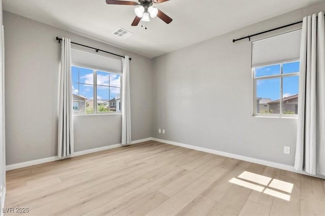 3062 Echoed Rondel Ln, Henderson, NV 89044 - unfurnished room featuring wood finished floors and ceiling fan