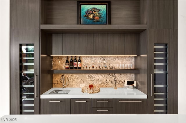 387 Solitude Peak Ln, Henderson, NV 89012 - bar with a sink and wet bar