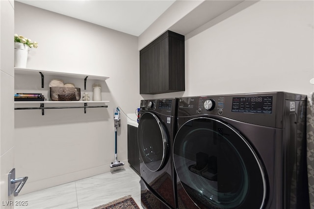387 Solitude Peak Ln, Henderson, NV 89012 - laundry area with laundry area, marble finish floor, and washing machine and clothes dryer