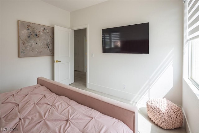 bedroom with baseboards