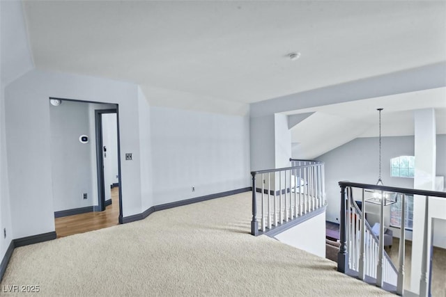 9709 Terrace Green Ave, Las Vegas, NV 89117 - bonus room with vaulted ceiling, baseboards, and carpet floors