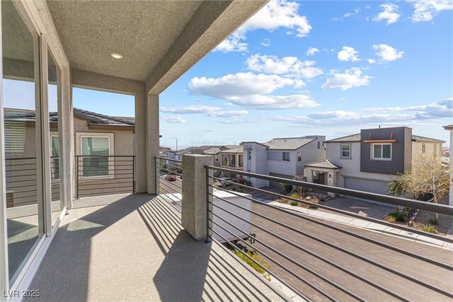 balcony with a residential view