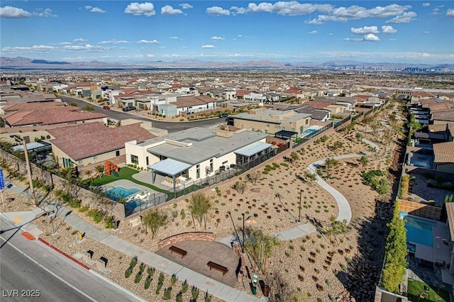12199 Canyon Sunset St, Las Vegas, NV 89138 - birds eye view of property featuring a mountain view and a residential view