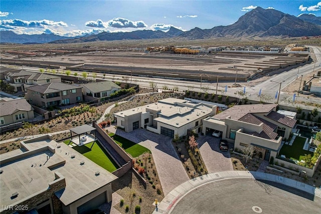 12199 Canyon Sunset St, Las Vegas, NV 89138 - aerial view featuring a mountain view and a residential view