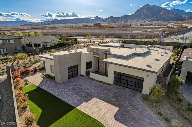 12199 Canyon Sunset St, Las Vegas, NV 89138 - aerial view featuring a mountain view