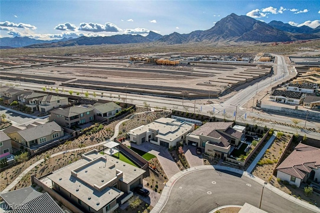 12199 Canyon Sunset St, Las Vegas, NV 89138 - drone / aerial view with a mountain view and a residential view