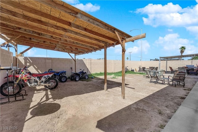 5530 Berchmans Ave, Las Vegas, NV 89122 - view of patio featuring a fenced backyard