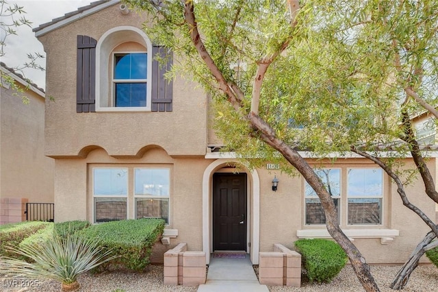 11036 Mount Hunter St, Las Vegas, NV 89179 - mediterranean / spanish house featuring stucco siding