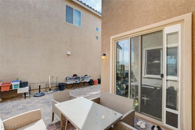 view of patio / terrace featuring outdoor dining space