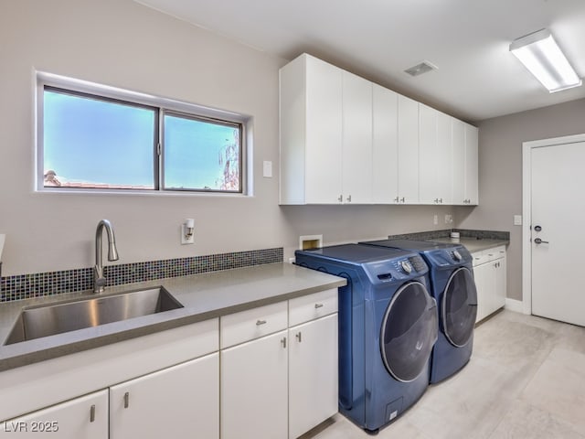 5 Clear Crossing Trl, Henderson, NV 89052 - washroom with cabinet space and washer and clothes dryer