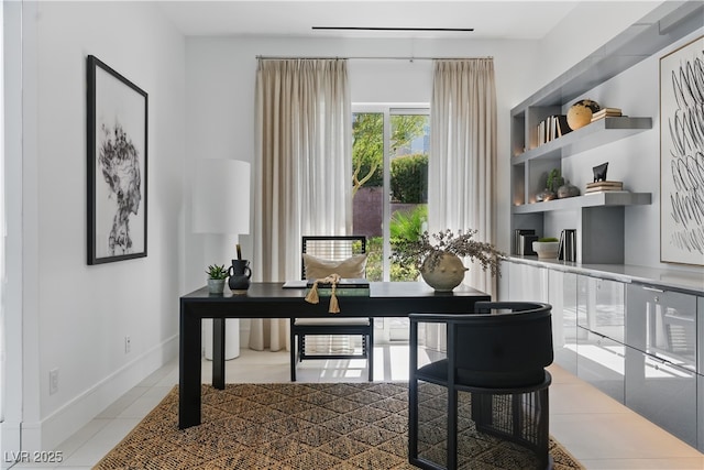667 Palisade Rim Dr, Henderson, NV 89012 - home office featuring tile patterned floors and baseboards