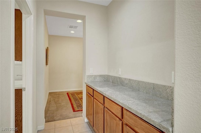 7216 Campolina Ct, Las Vegas, NV 89113 - bathroom featuring recessed lighting, visible vents, tile patterned flooring, and baseboards