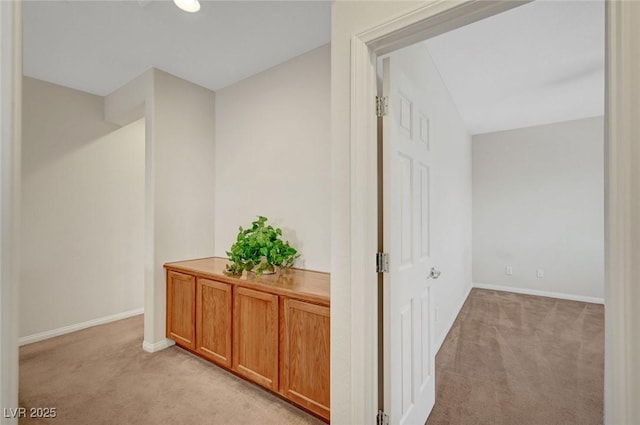 7216 Campolina Ct, Las Vegas, NV 89113 - hallway with light carpet and baseboards