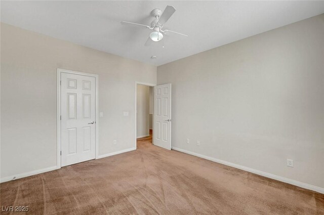 7216 Campolina Ct, Las Vegas, NV 89113 - unfurnished bedroom with baseboards, carpet flooring, and ceiling fan