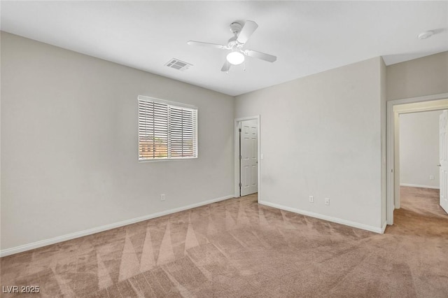 7216 Campolina Ct, Las Vegas, NV 89113 - unfurnished bedroom featuring carpet, visible vents, baseboards, and ceiling fan