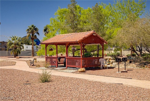 725 N Royal Crest Cir Unit 214, Las Vegas, NV 89169 - view of property's community featuring a gazebo