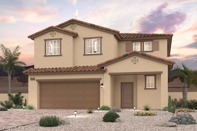 5152 Eagle Way N, Las Vegas, NV 89031 - mediterranean / spanish house featuring stucco siding and a tiled roof