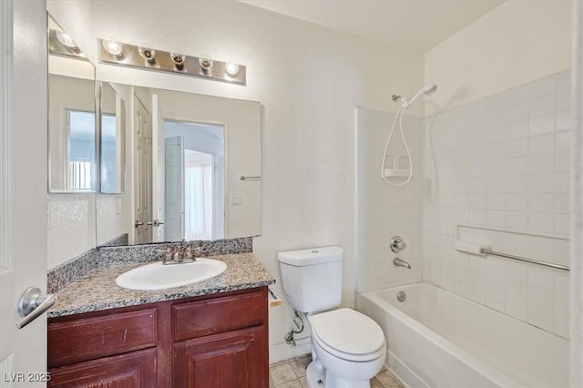 6800 E Lake Mead Blvd Unit 2050, Las Vegas, NV 89156 - bathroom with toilet, vanity, and shower / tub combination