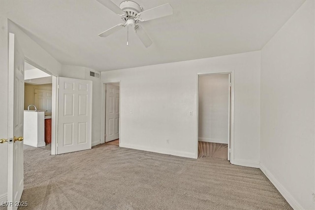 6800 E Lake Mead Blvd Unit 2050, Las Vegas, NV 89156 - unfurnished bedroom featuring carpet floors, baseboards, and ceiling fan