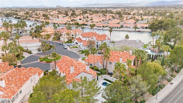 2608 Sun Reef Rd, Las Vegas, NV 89128 - bird's eye view featuring a mountain view and a residential view